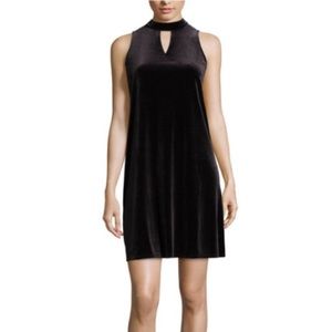 NWT black velvet dress